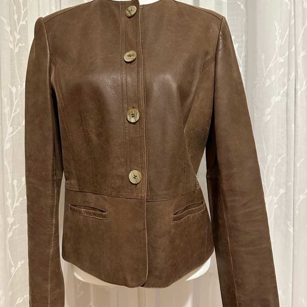 Brown Leather Women's Jacket